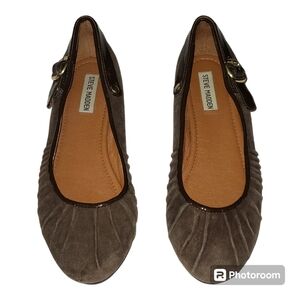 Steve Madden Brown Suede Ballet‎ Flats